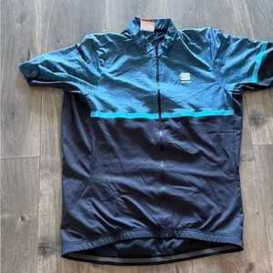 Men's Blue Cycling Shirt
